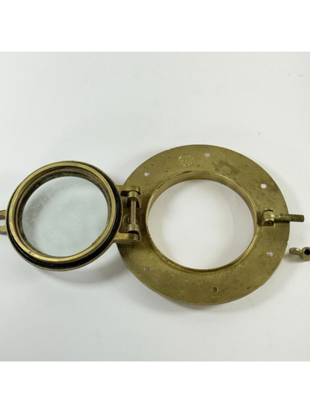 Antique Wilcox Crittenden #5 Bronze Porthole Nautical Maritime Ship Boat Decor - Picture 7 of 11